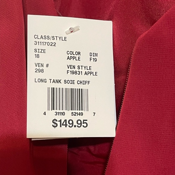 Dress worn for a wedding.  Has been hemmed - Picture 3 of 3